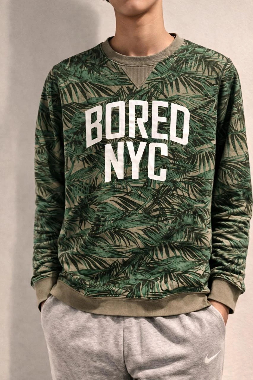 Sweat ado tropical "Bored Nyc" H&M Taille 12/14 ans